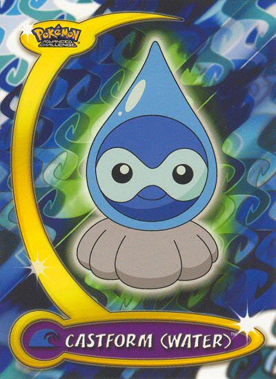 Castform (Water) - 15 - Topps - Pokemon Advanced Challenge - front