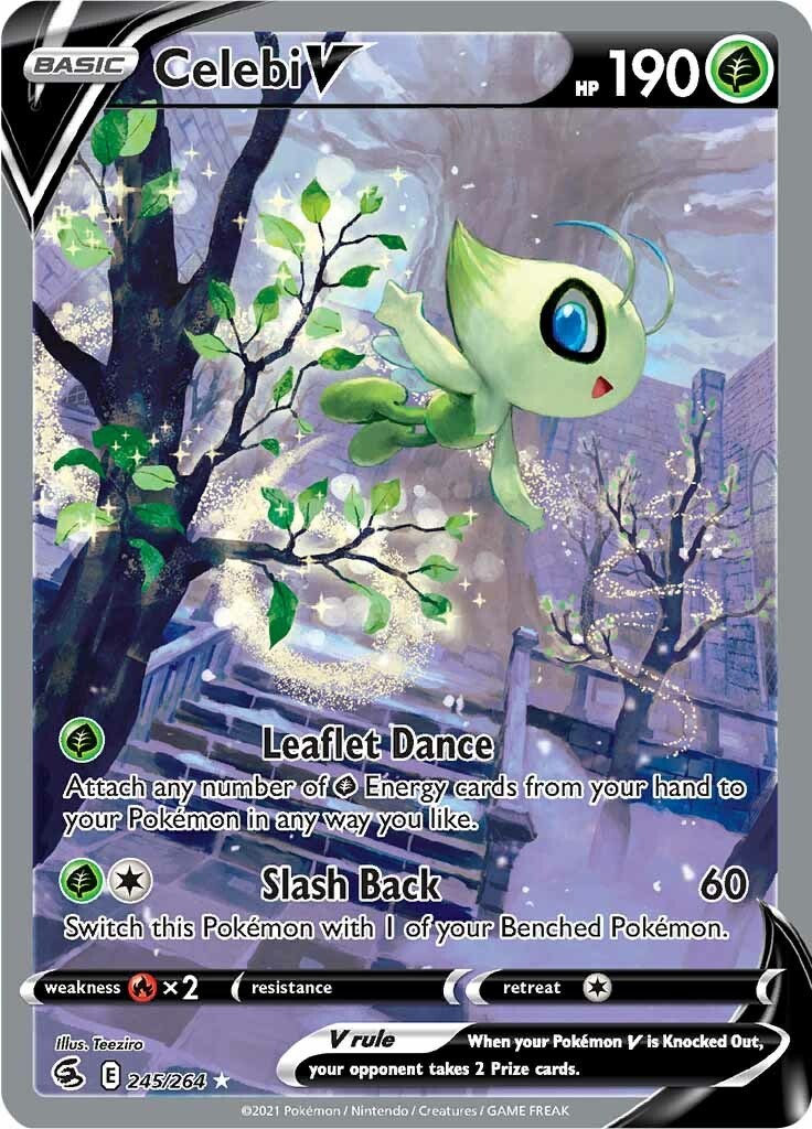 Celebi V (Alternate Full Art) - 245 - Fusion Strike