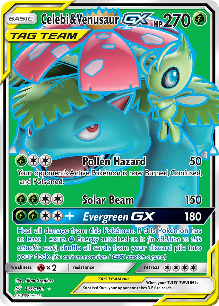 Celebi & Venusaur-GX - 159 - Team Up