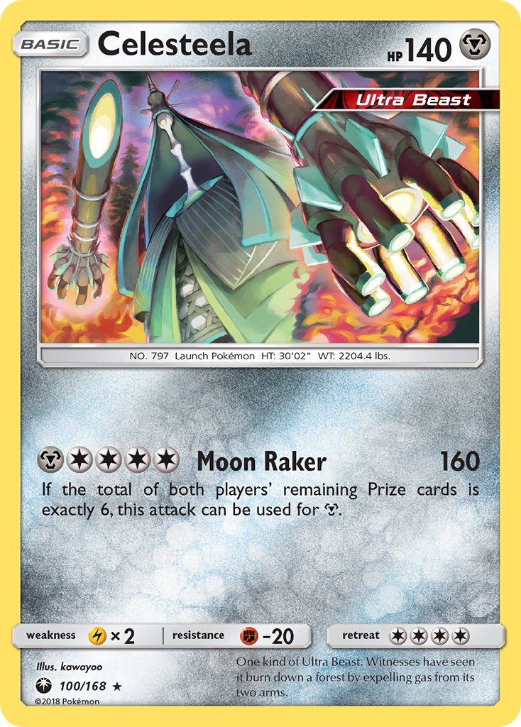 Pokémon Card 2019 - Celesteela GX 163/214 Holo Rare (English version)