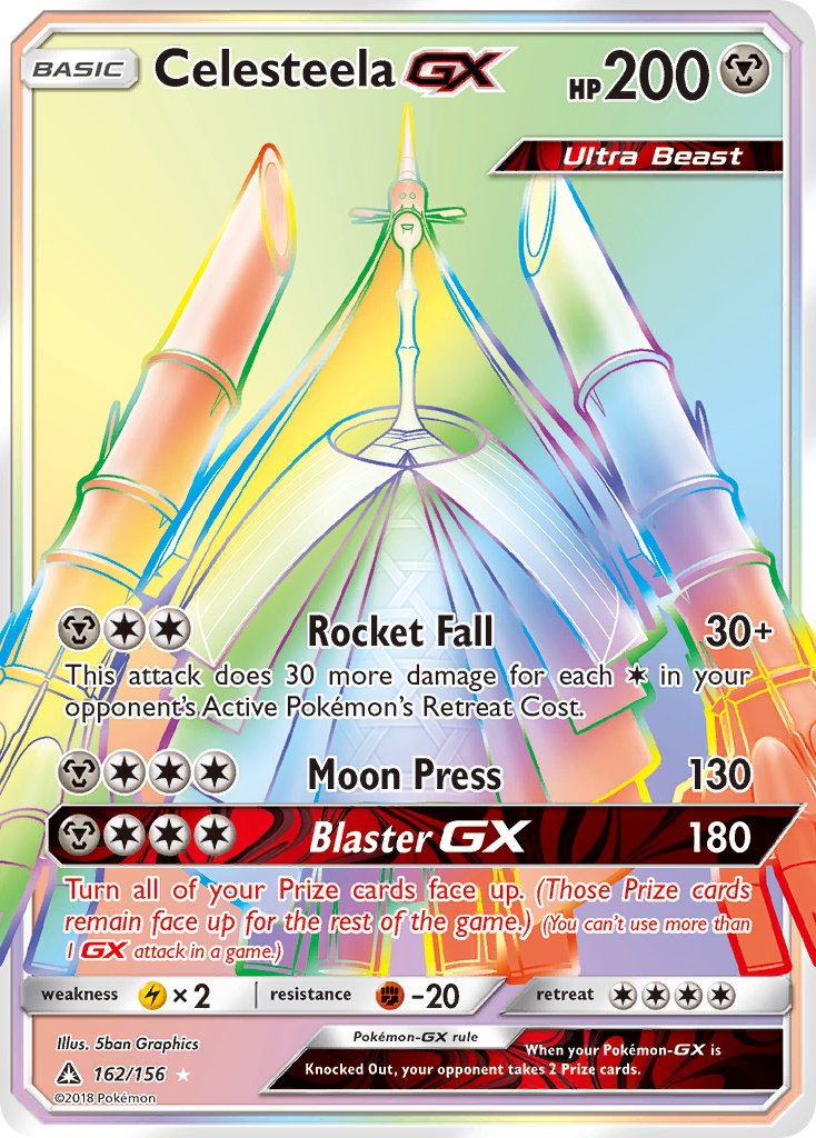 Celesteela GX Full Art - 208/214 - Unbroken Bonds – Card Cavern Trading  Cards, LLC