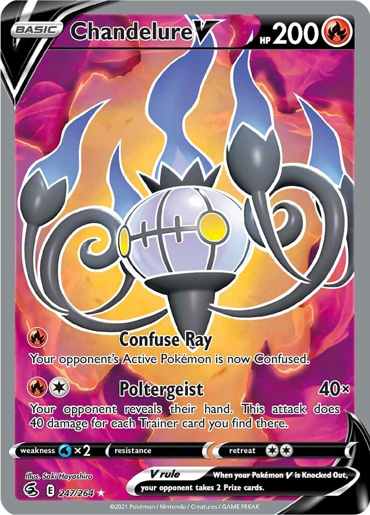 Chandelure V (Full Art) - 247 - Fusion Strike