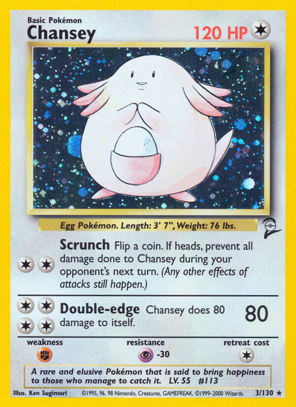 Chansey-3-Base Set 2