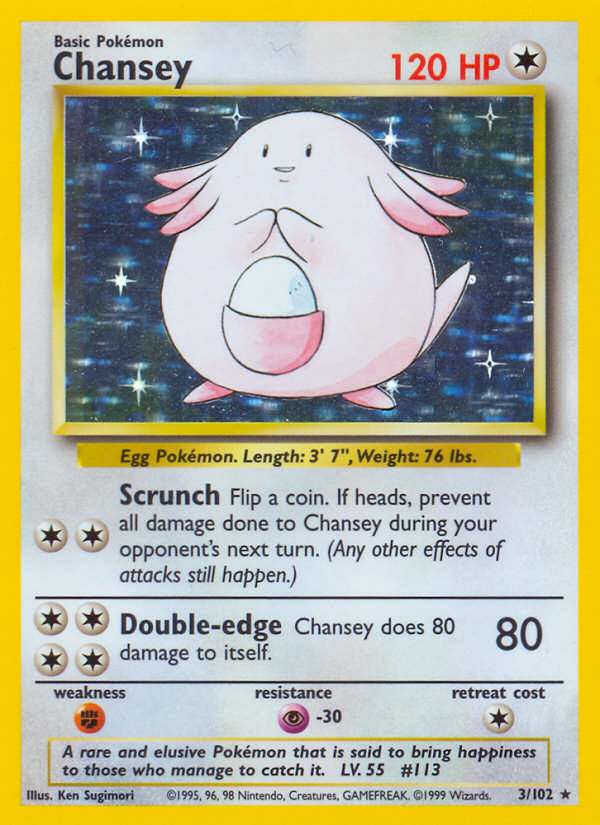 Chansey Base set Unlimited