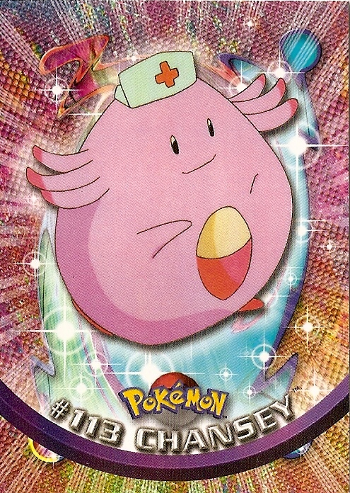 Chansey - 113 - Topps - Series 2 - front