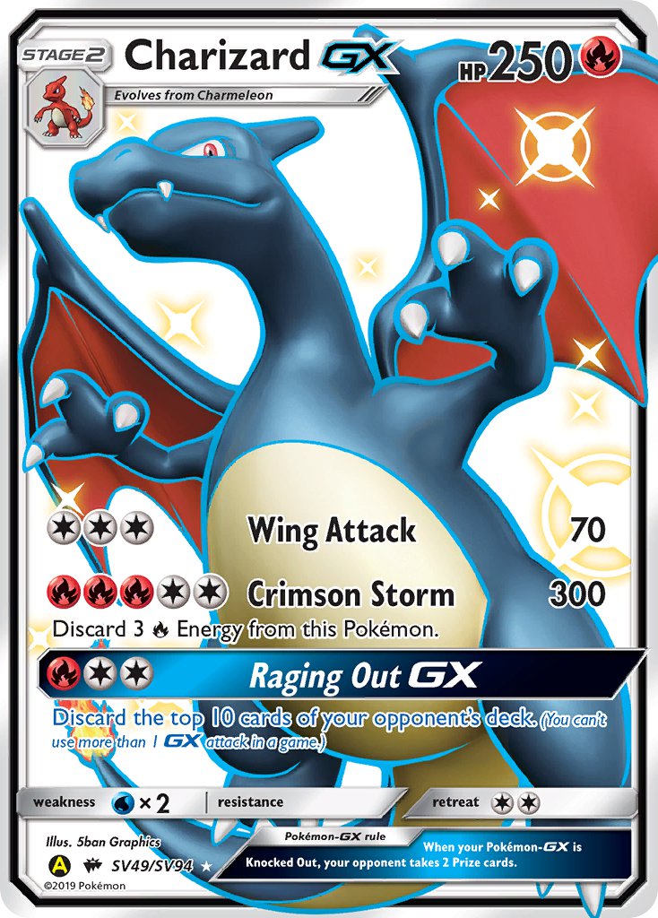 Charizard-GX - SV49 - Burning Shadows