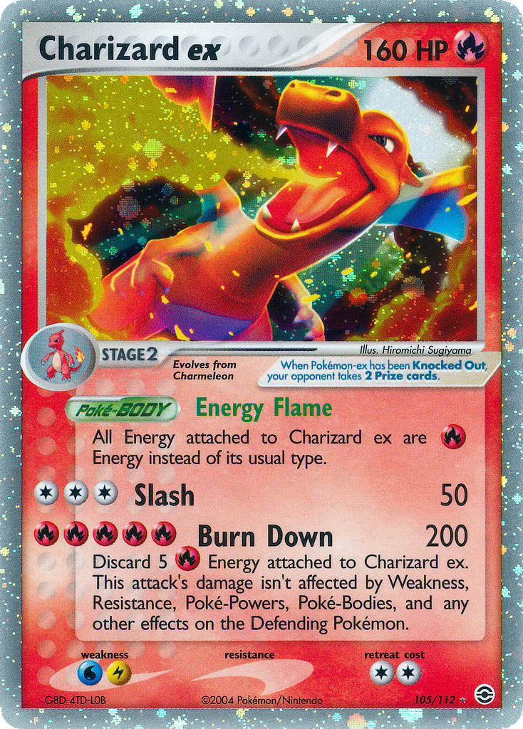 Charizard ex - 105 - FireRed & LeafGreen