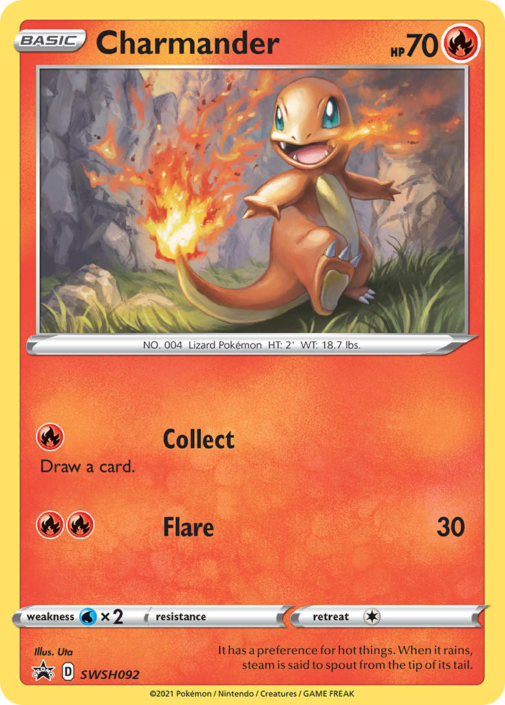 Charmander - SWSH092 - Sword & Shield Promos