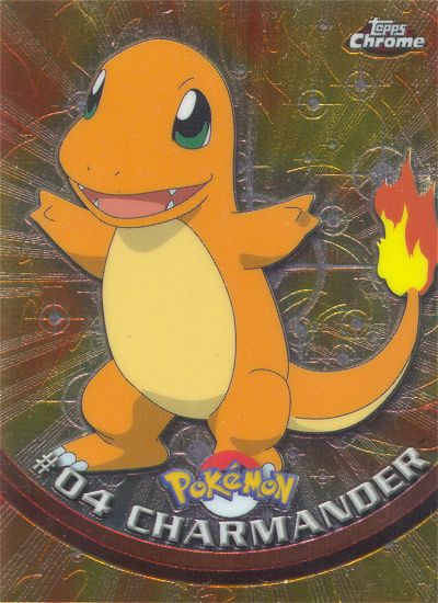 Charmander - 04 - Topps - Chrome series 1 - front