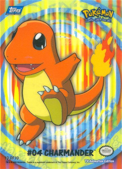 Charmander - 10 of 10 - Topps - Series 2 - front