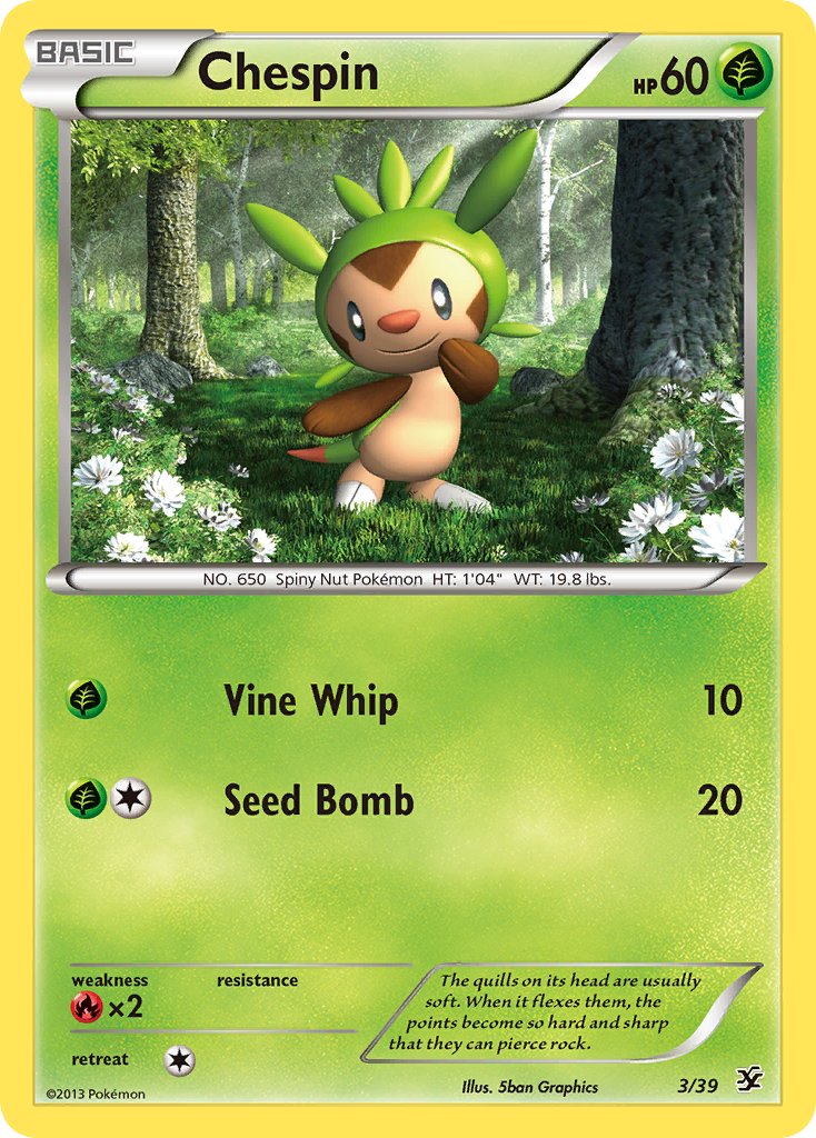 Chespin - 3 - Kalos Starter Set