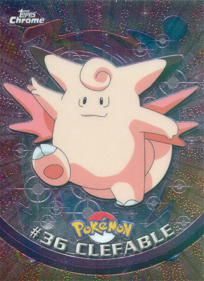 Clefable - 36 - Topps - Chrome series 1 - front