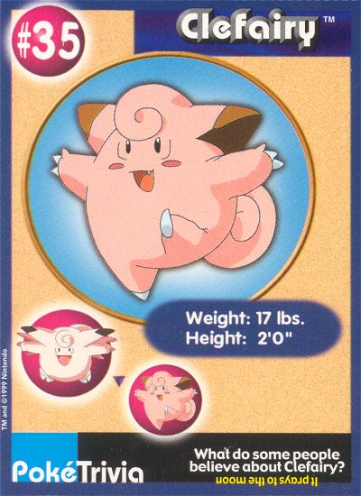 Clefairy - 35 - Burger King  - front