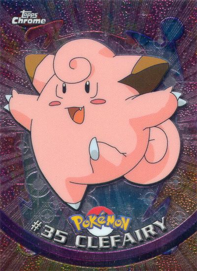 Clefairy - 35 - Topps - Chrome series 1 - front