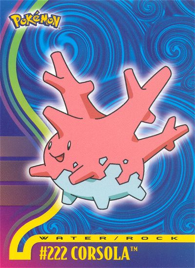 Corsola - 222 - Topps - Johto League Champions - front