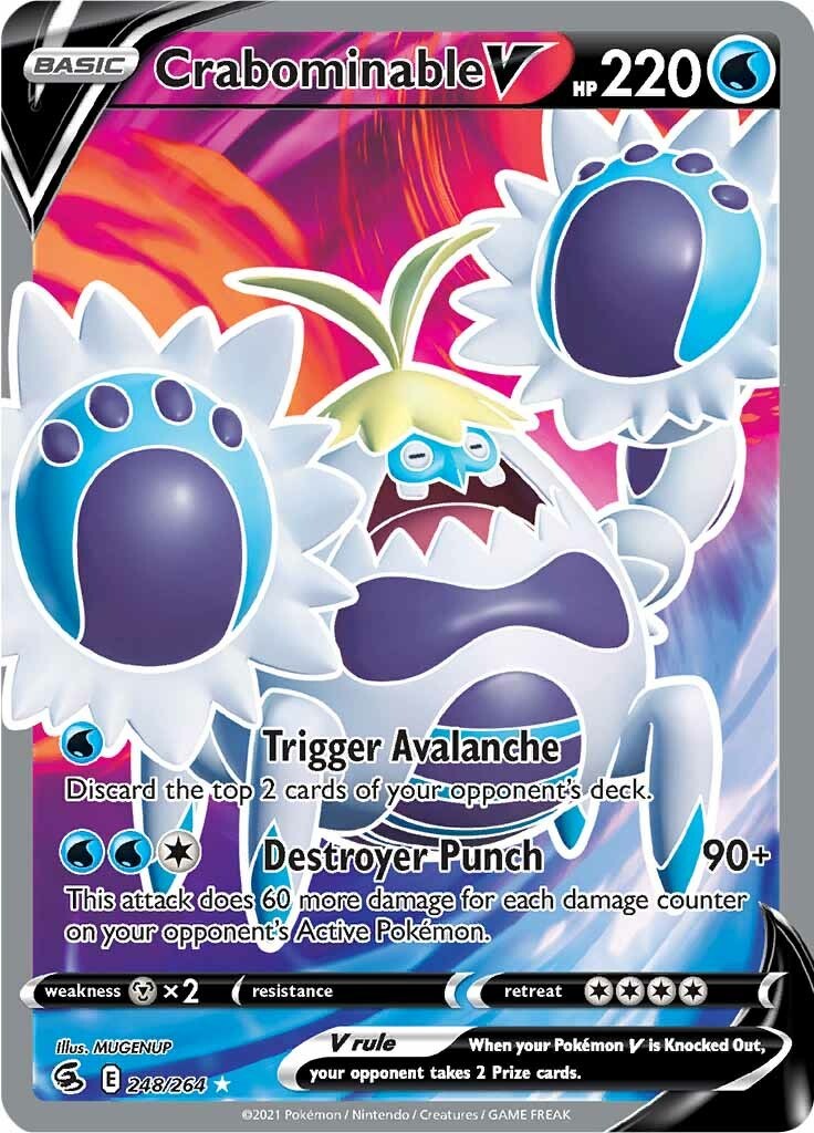 Crabominable V (Full Art) - 248 - Fusion Strike