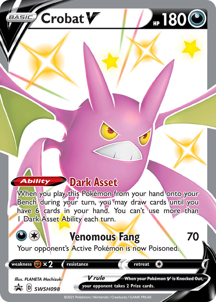 Crobat V - SWSH098 - Sword & Shield Promos