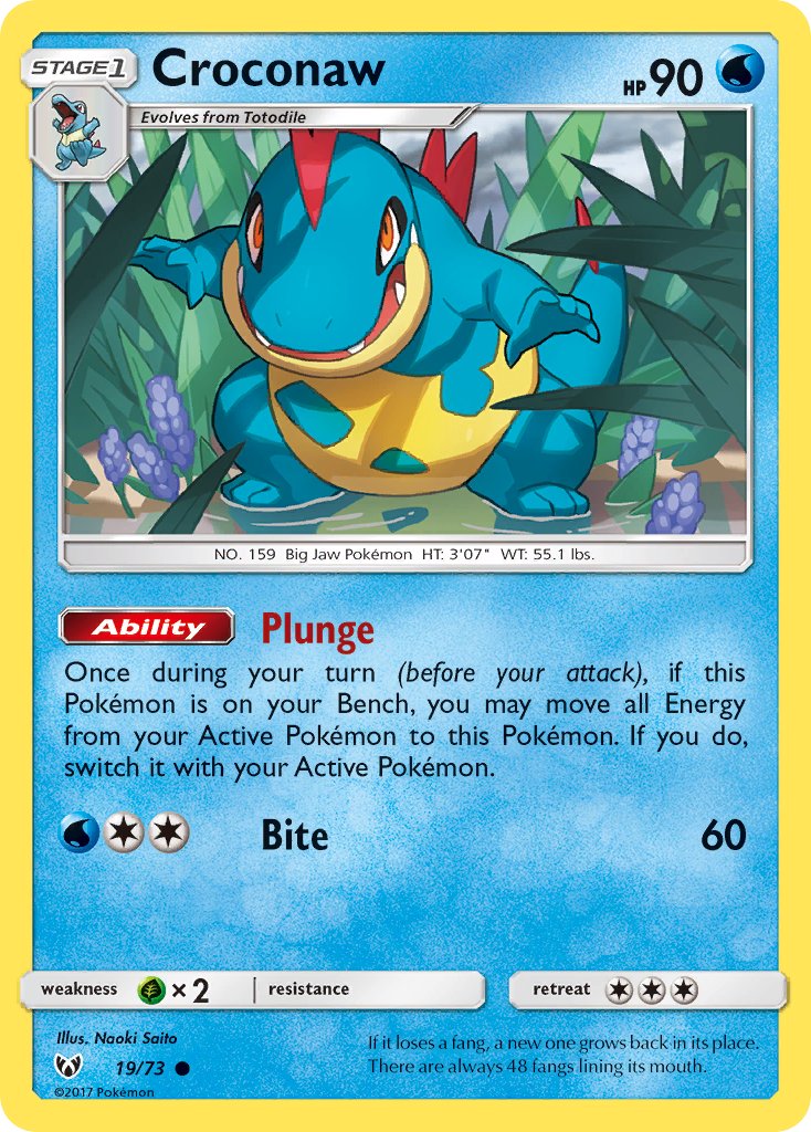 Croconaw - 19 - Shining Legends