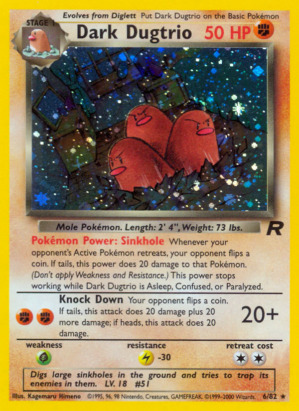 Dark Dugtrio Team Rocket unlimited