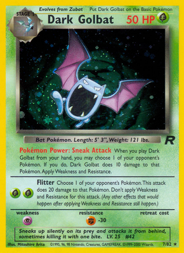 Dark Golbat Team Rocket unlimited