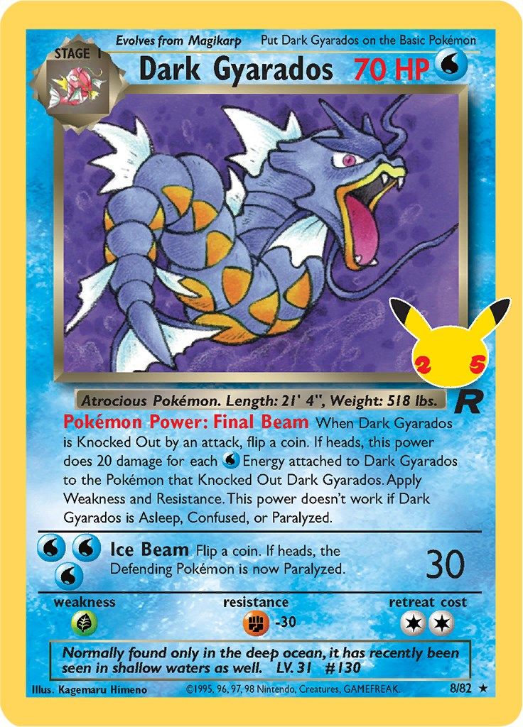 Dark Gyarados - 8 - Celebrations - Classic Collection