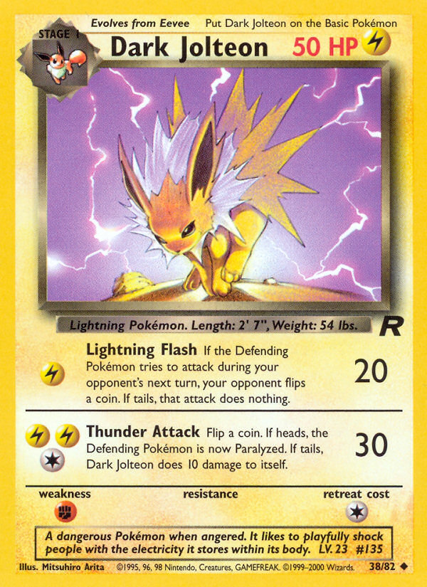 Dark Jolteon Team Rocket unlimited