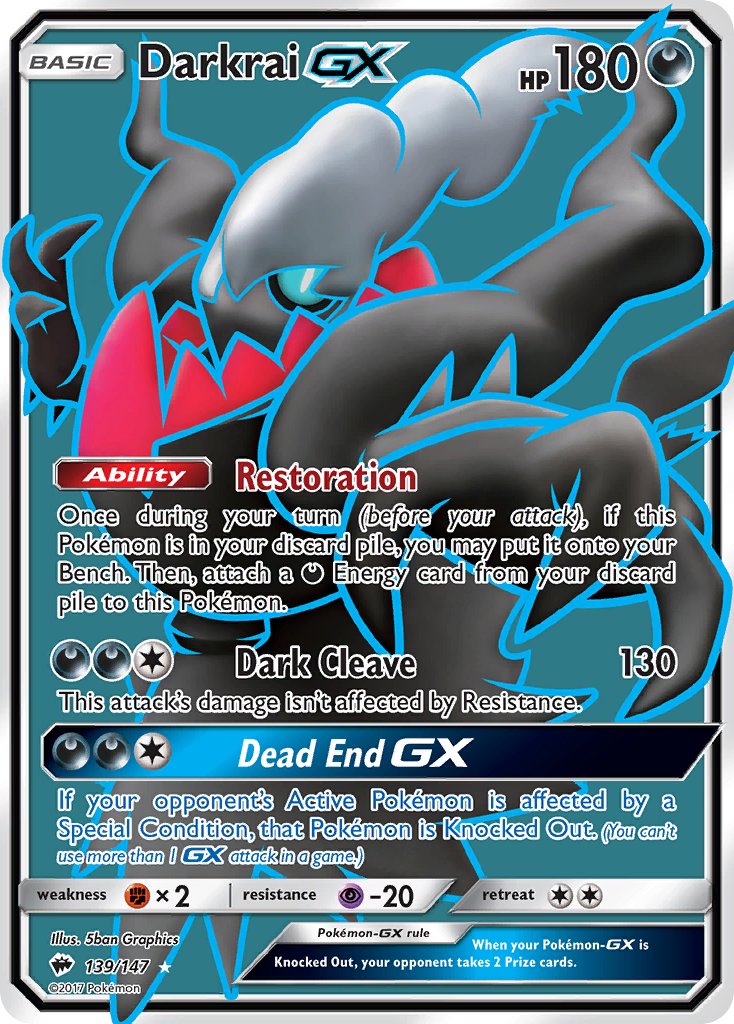 Darkrai-GX - 139 - Burning Shadows