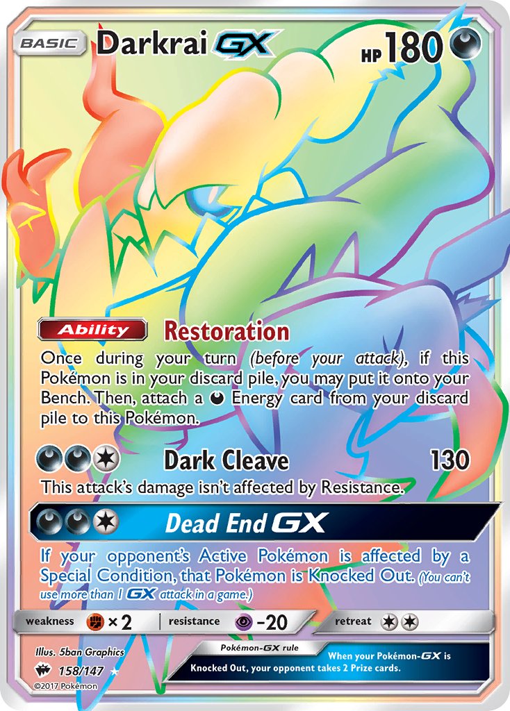 Darkrai-GX - 158 - Burning Shadows