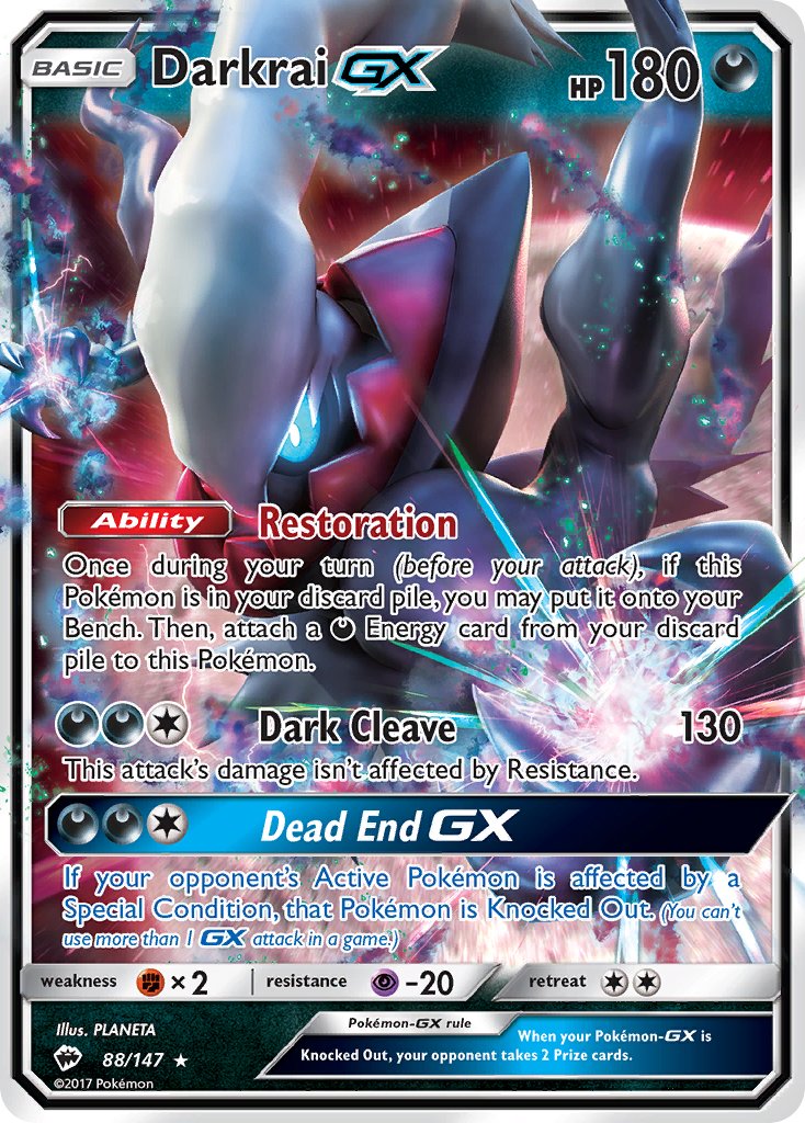 Darkrai-GX - 88 - Burning Shadows