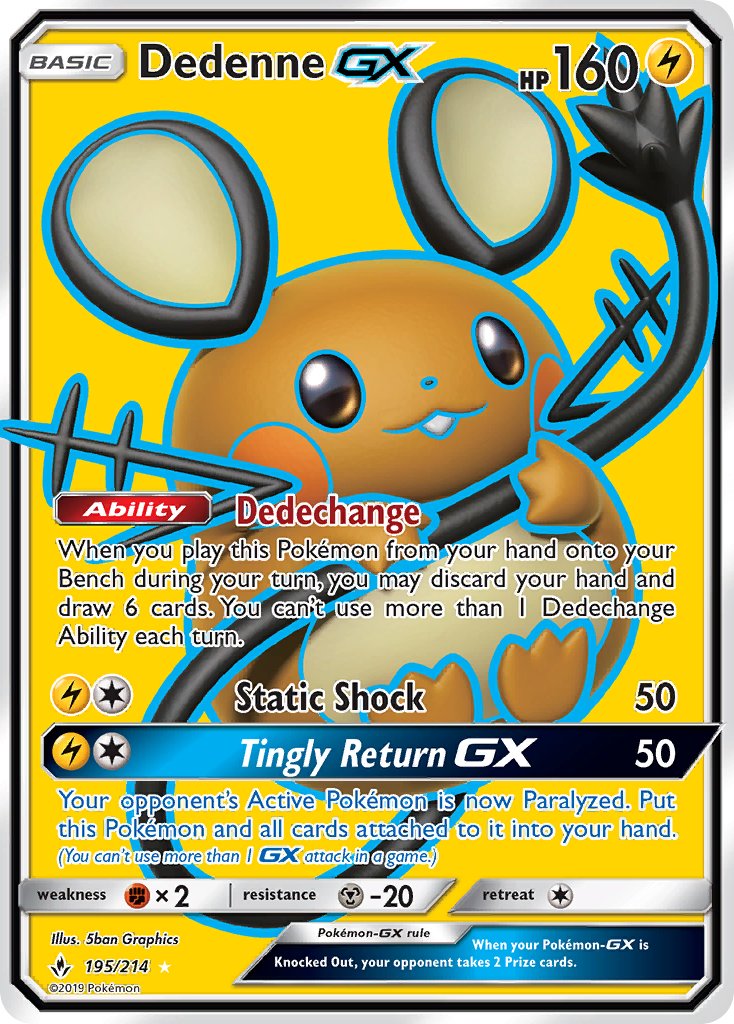 Dedenne-GX - 195 - Unbroken Bonds