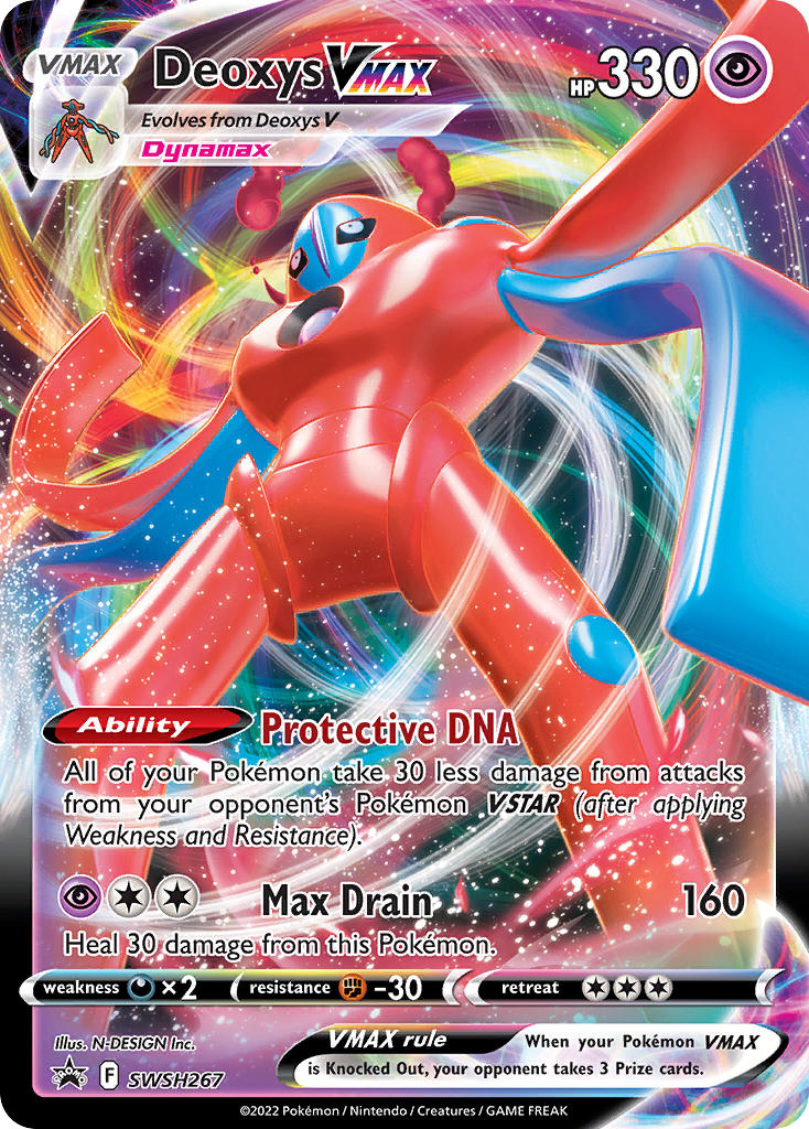 Check the actual price of your Deoxys VMAX SWSH267 Pokemon card