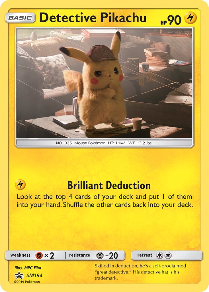 Detective Pikachu - SM194 - Sun & Moon Promos