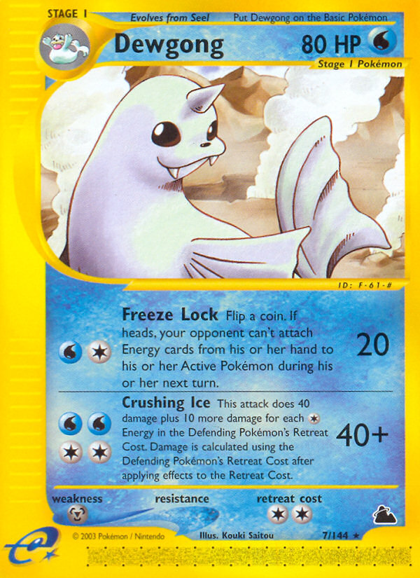 Dewgong - 7/144 - Skyridge