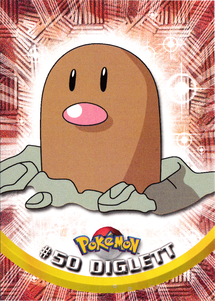 Diglett - 50 - Topps - Series 1 - front