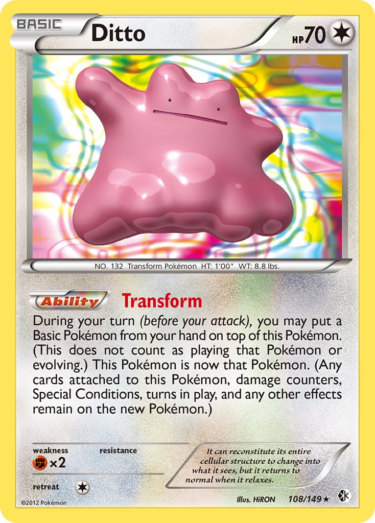 Ditto HOLO card 053/078 Sword & Shield Pokemon Go 2022 TCG Peel