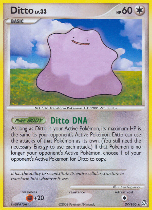 Check the actual price of your Ditto Topps Pokemon card on