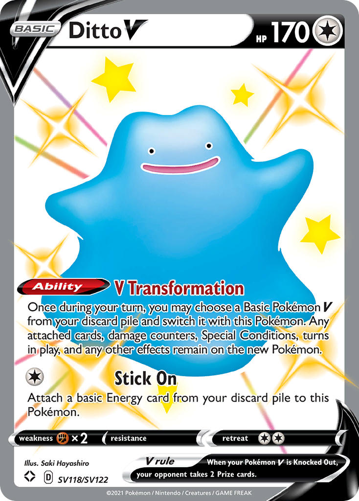 Ditto V - SV118 - Shining Fates