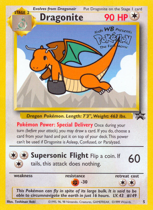 Dragonite - 5 - Wizards Black Star Promos