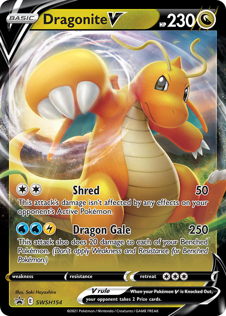 Dragonite V - SWSH154 - Sword & Shield Promos