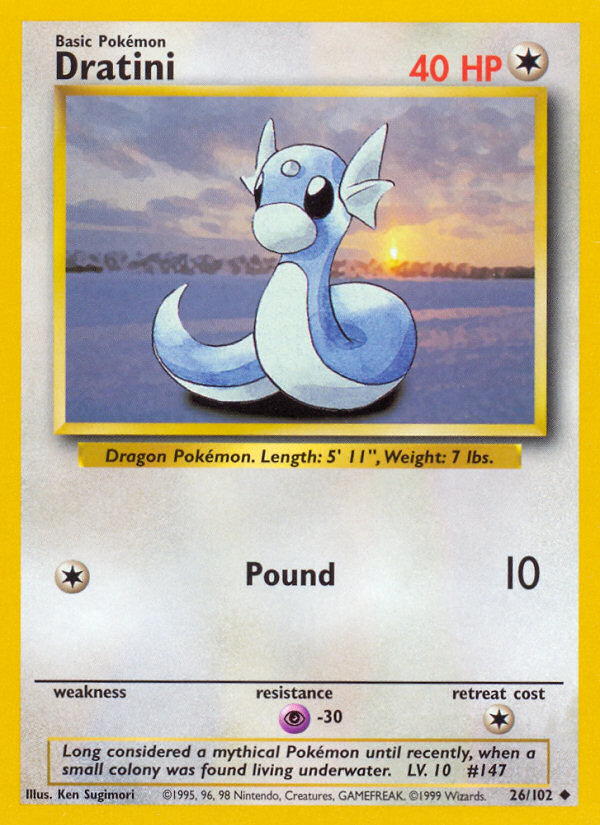 Dratini Base set Unlimited