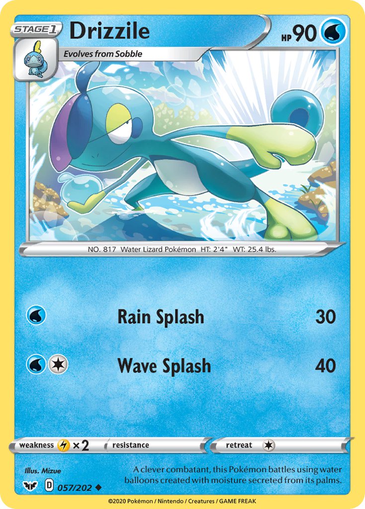 042/198 Drizzile Uncommon Reverse Holo Chilling Reign Pokemon TCG