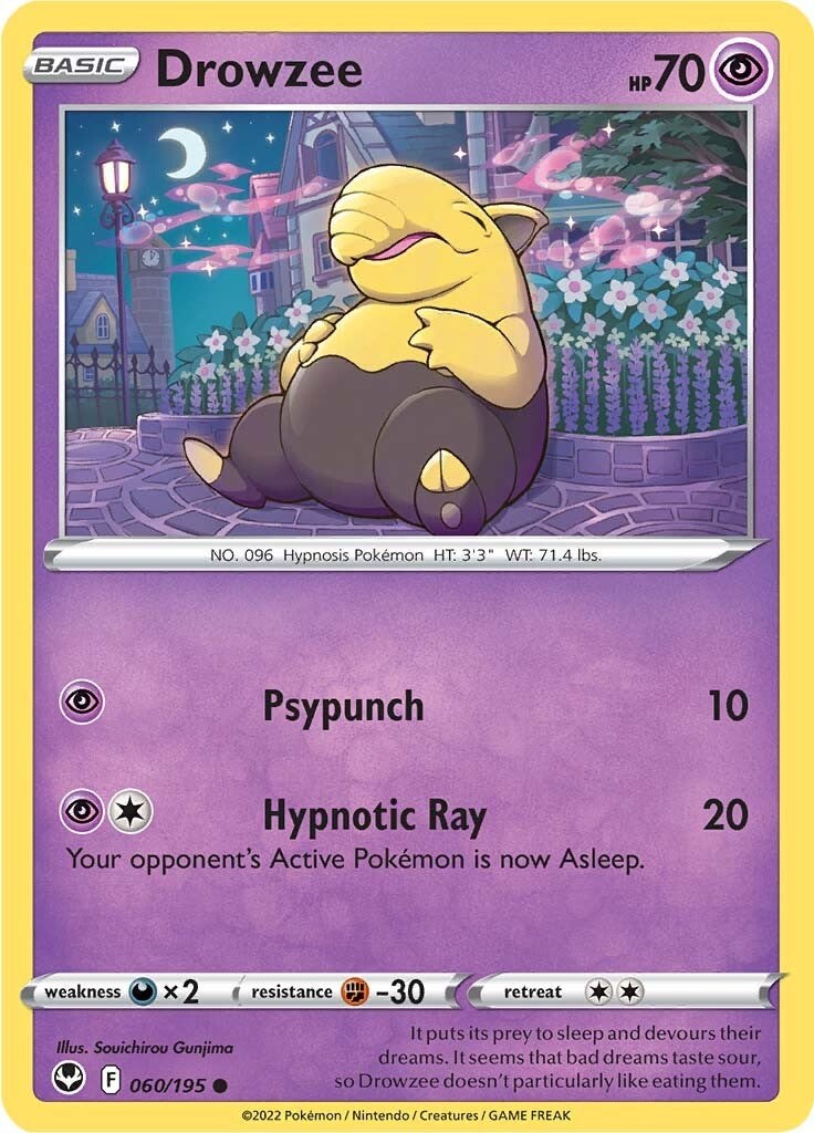 Drowzee - 60 - Silver Tempest