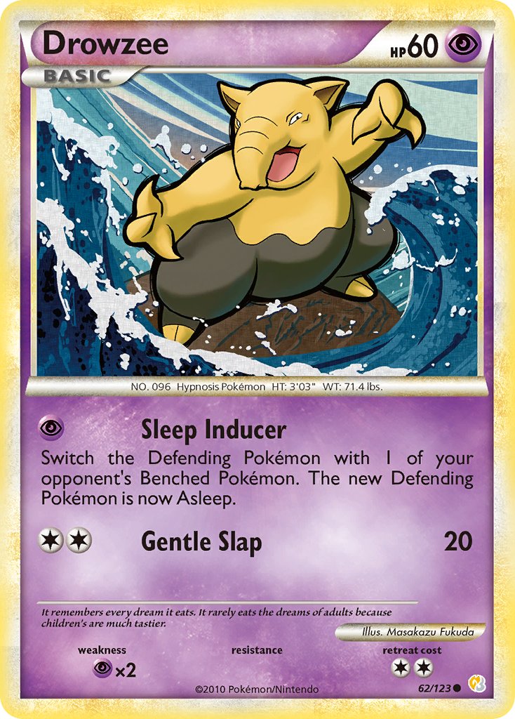 Drowzee - 62 - HeartGold & SoulSilver