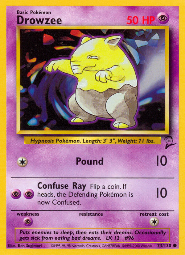 Drowzee-73-Base Set 2