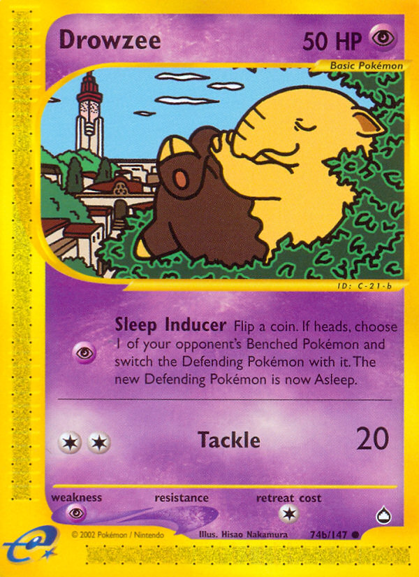 Drowzee - 74/147 - Aquapolis