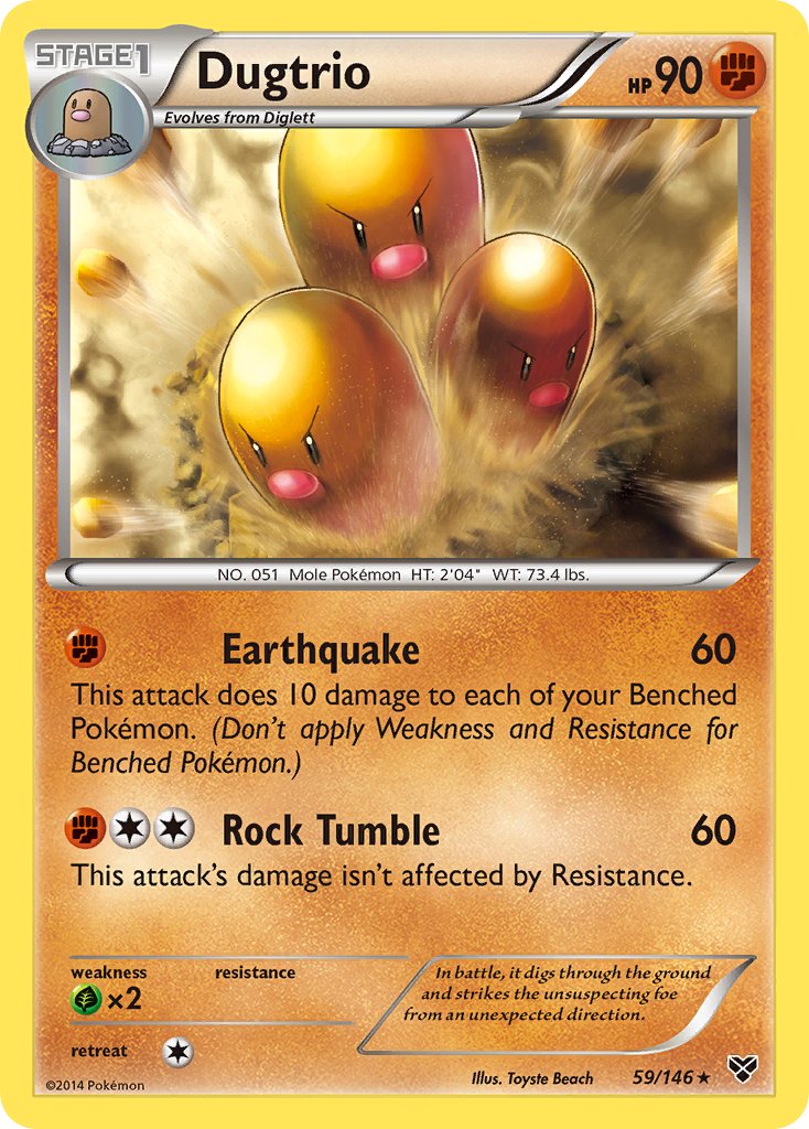 Dugtrio - 59 - XY