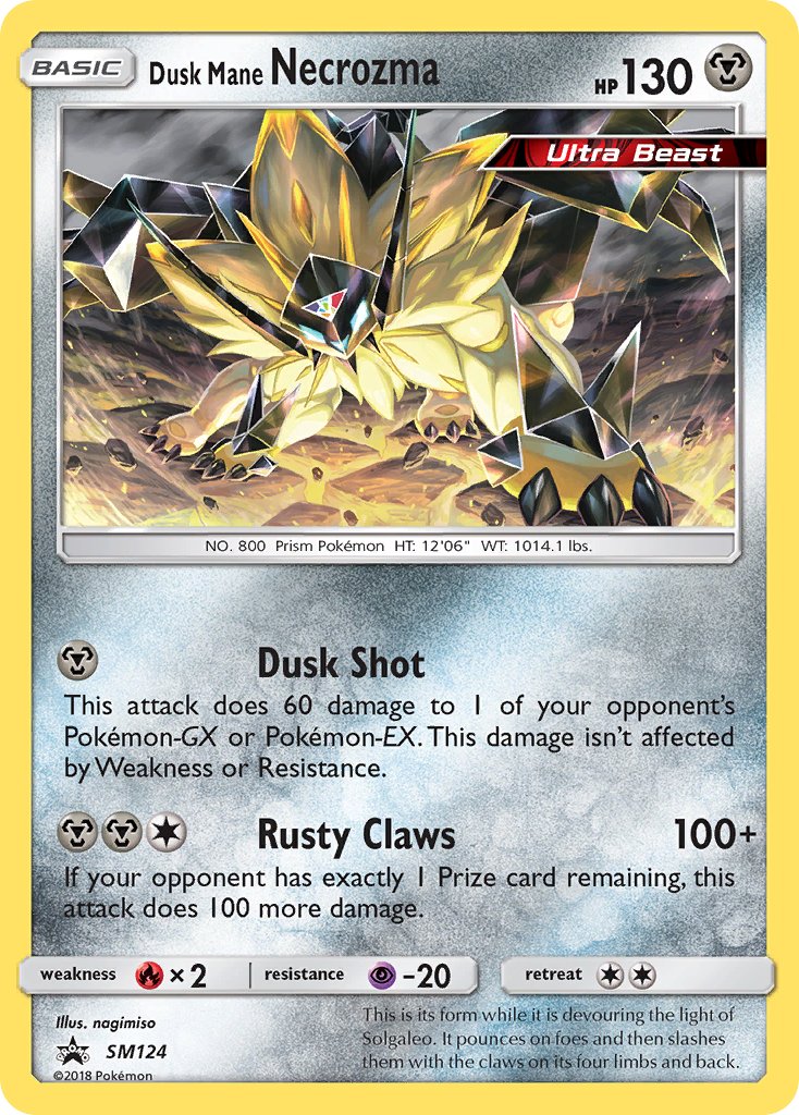 Dusk Mane Necrozma - SM124 - Sun & Moon Promos