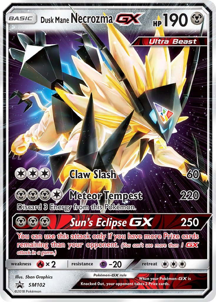 Dusk Mane Necrozma-GX - SM102 - Sun & Moon Promos