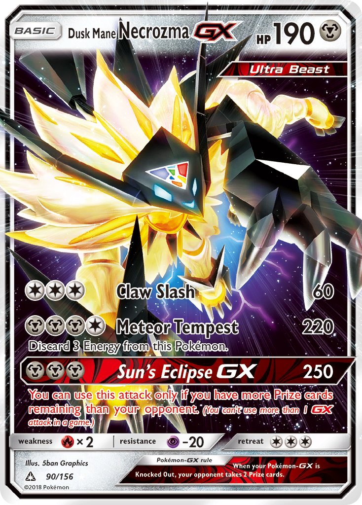 Dusk Mane Necrozma-GX - 90 - Ultra Prism