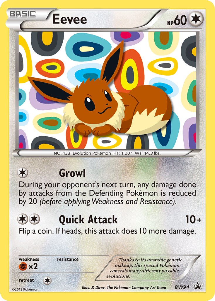 Eevee - BW94 - Black & White Promos